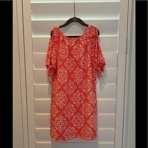 Maggie Breen too Orange Printed Design Dress